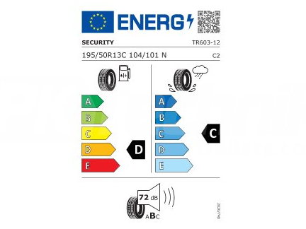 Pneumatika 195_50 R13 C 104N, SECURITY TR603_2